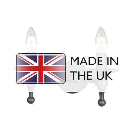 Warwick 2 Light Wall Light - Comet Lighting