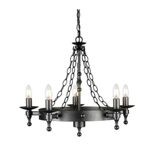 Warwick 5 Light Chandelier - Comet Lighting
