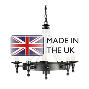 Warwick 5 Light Chandelier - Comet Lighting