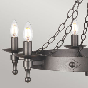 Warwick 6 Light Chandelier - Comet Lighting
