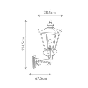 Wilmslow 1 Light Wall Lantern - Comet Lighting