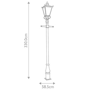 Wilmslow 1 Light Lamp Post - Comet Lighting