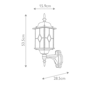 Wexford 1 Light Up Wall Lantern - Comet Lighting