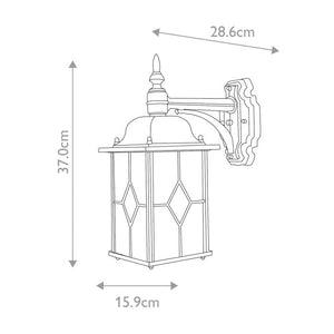 Wexford 1 Light Down Wall Lantern - Comet Lighting