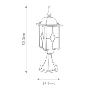 Wexford 1 Light Pedestal Lantern - Comet Lighting
