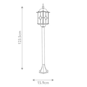 Wexford 1 Light Pillar Lantern - Comet Lighting